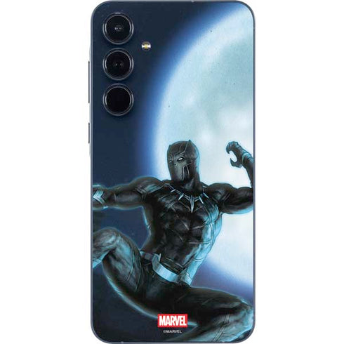 Marvel Black Panther Jumping Through Air Galaxy A55 5G Skin